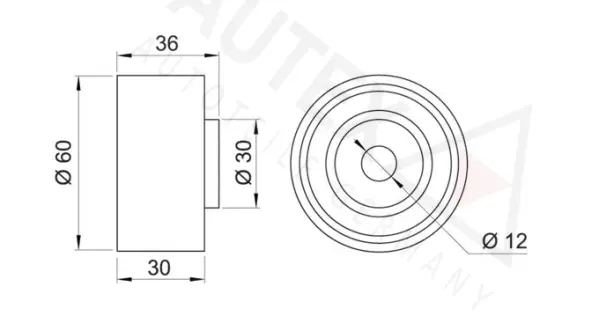 Deflection/Guide Pulley, timing belt