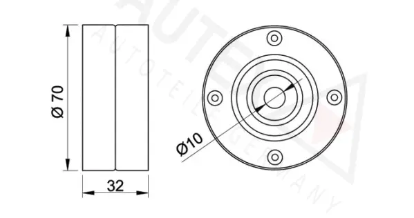 Deflection/Guide Pulley, timing belt