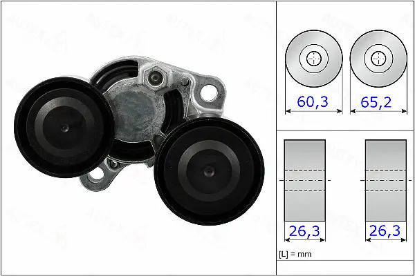 Belt Tensioner, V-ribbed belt (654920)
