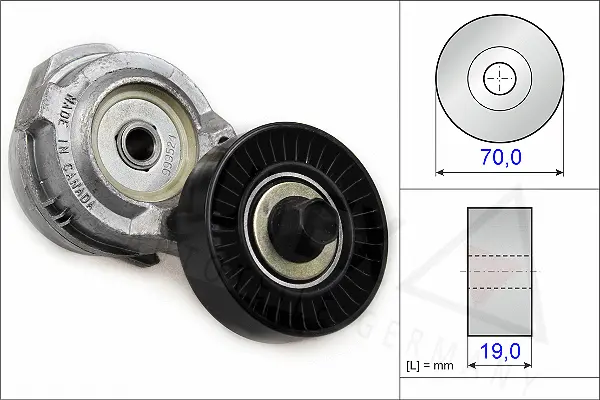 Belt Tensioner, V-ribbed belt (601832)