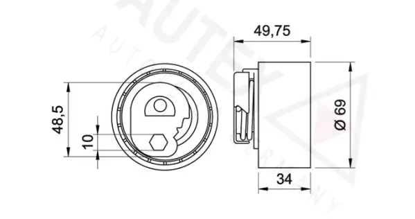 Tensioner Pulley, timing belt