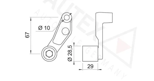 Deflection/Guide Pulley, timing belt