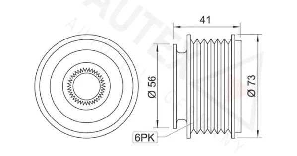 Alternator Freewheel Clutch