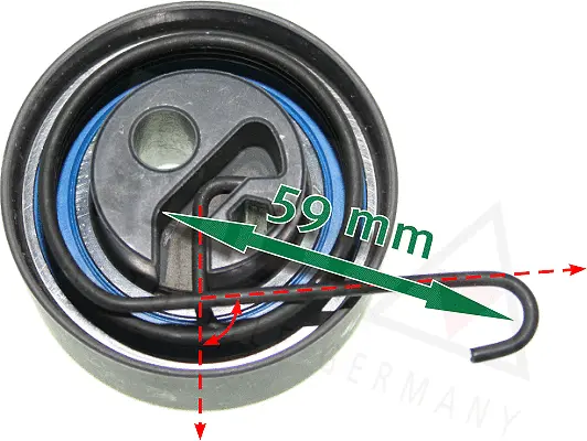 Tensioner Pulley, timing belt (654530)