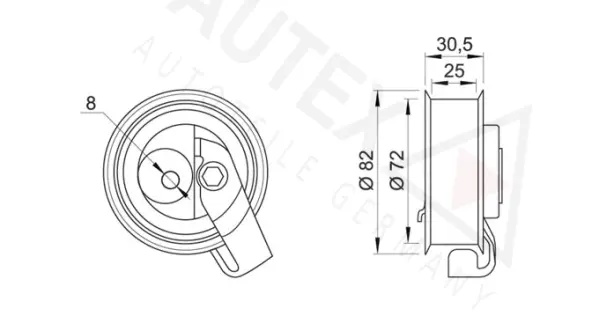 Tensioner Pulley, timing belt