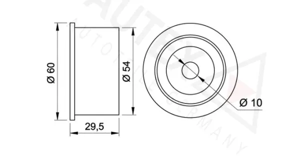 Deflection/Guide Pulley, timing belt
