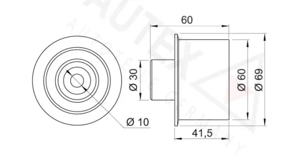 Deflection/Guide Pulley, timing belt