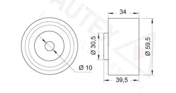 Deflection/Guide Pulley, timing belt