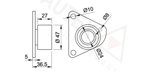 Deflection/Guide Pulley, timing belt
