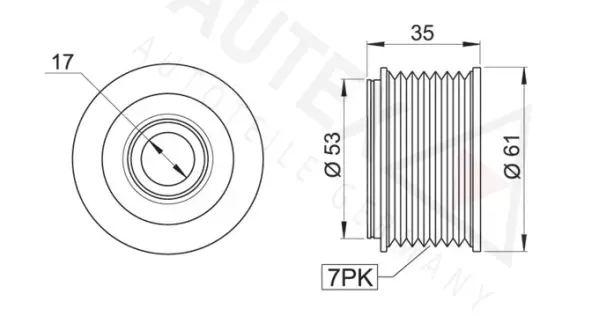 Alternator Freewheel Clutch (654304)