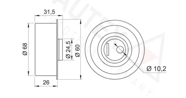 Tensioner Pulley, timing belt