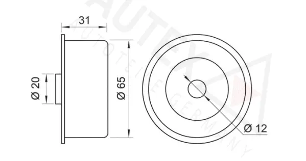 Deflection/Guide Pulley, timing belt