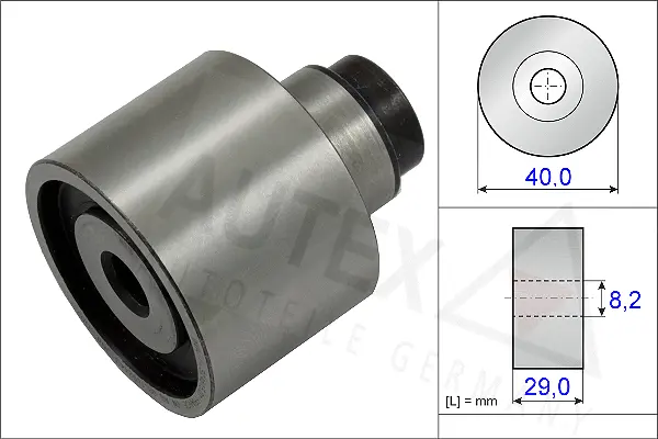 Deflection/Guide Pulley, timing belt (654807)