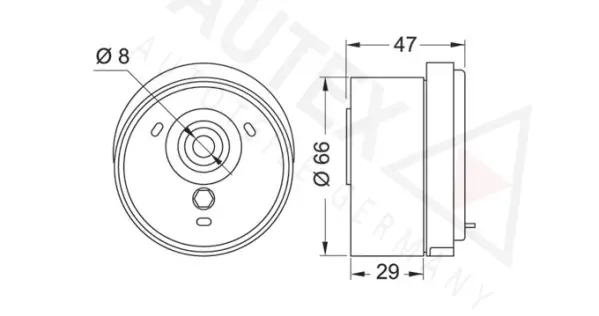 Tensioner Pulley, timing belt (654237)