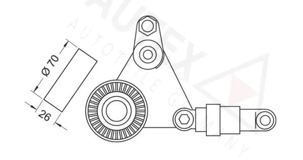 Belt Tensioner, V-ribbed belt