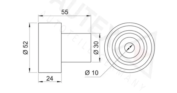 Deflection/Guide Pulley, timing belt