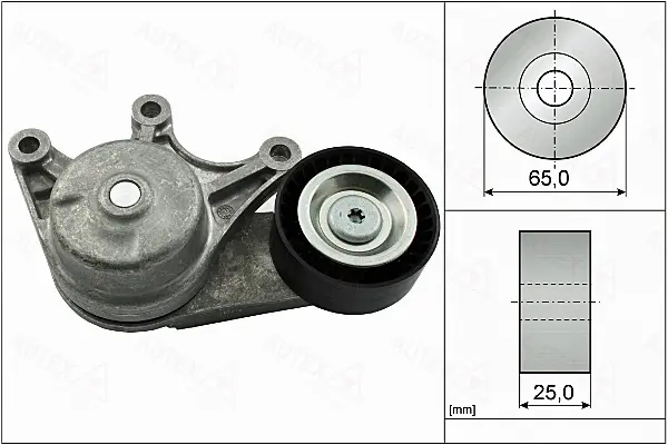Belt Tensioner, V-ribbed belt (654971)