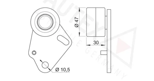 Tensioner Pulley, timing belt (654227)