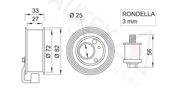 Tensioner Pulley, timing belt