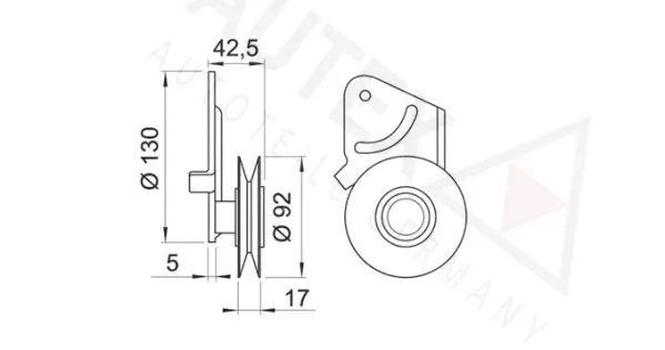 Tensioner Pulley, V-belt
