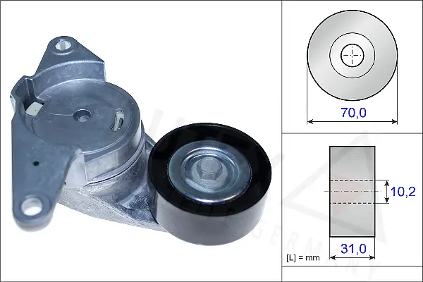 Belt Tensioner, V-ribbed belt (654847)