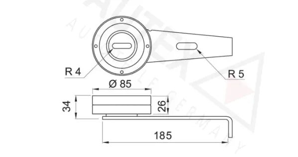 Tensioner Pulley, V-ribbed belt