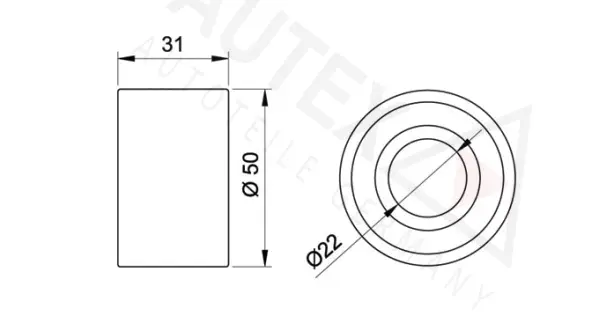 Deflection/Guide Pulley, timing belt