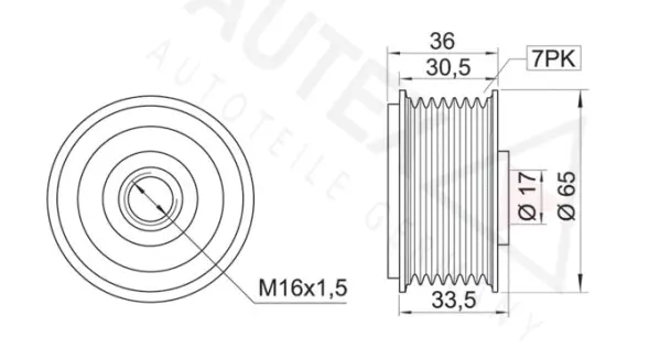 Alternator Freewheel Clutch