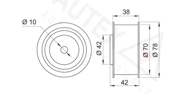 Deflection/Guide Pulley, timing belt