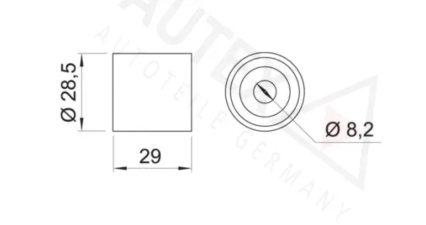 Deflection/Guide Pulley, timing belt