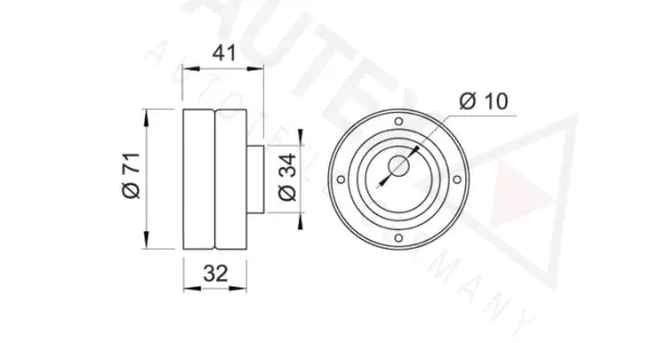 Tensioner Pulley, timing belt
