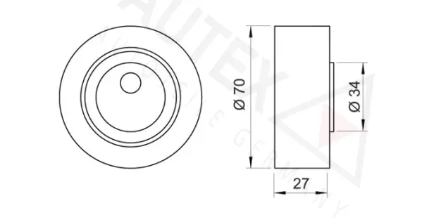 Tensioner Pulley, V-ribbed belt