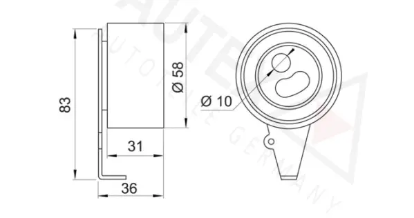 Tensioner Pulley, timing belt
