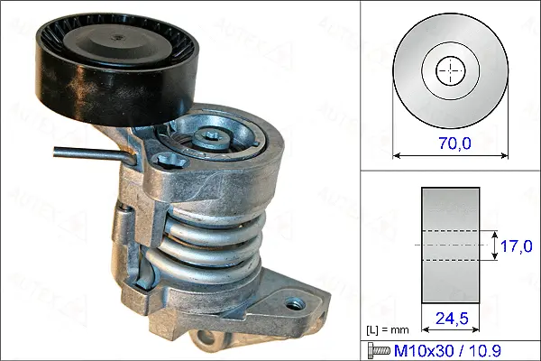 Belt Tensioner, V-ribbed belt (654883)