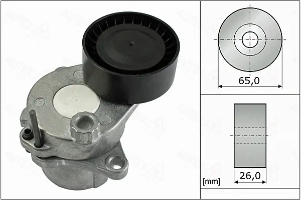 Belt Tensioner, V-ribbed belt (654987)