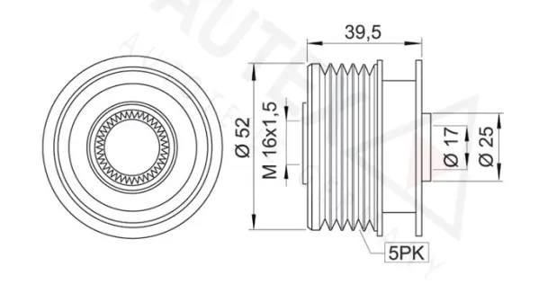 Alternator Freewheel Clutch (622049)