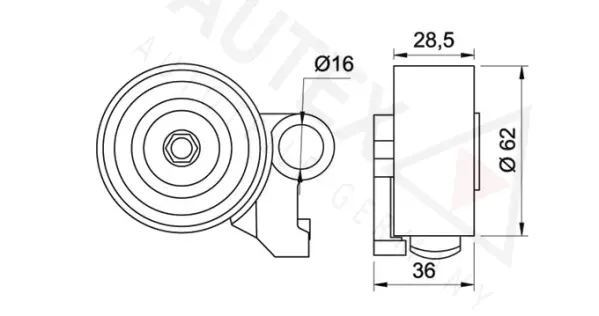 Tensioner Pulley, timing belt