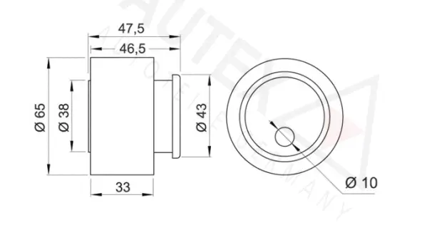 Tensioner Pulley, timing belt