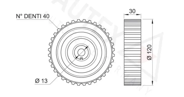 Deflection/Guide Pulley, timing belt