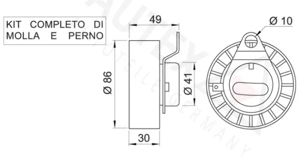 Tensioner Pulley, timing belt
