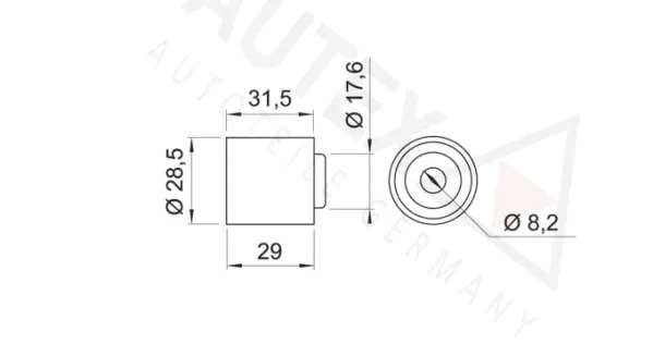 Deflection/Guide Pulley, timing belt