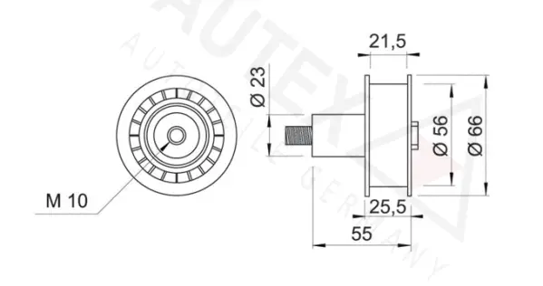 Deflection/Guide Pulley, timing belt