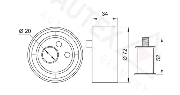 Tensioner Pulley, timing belt