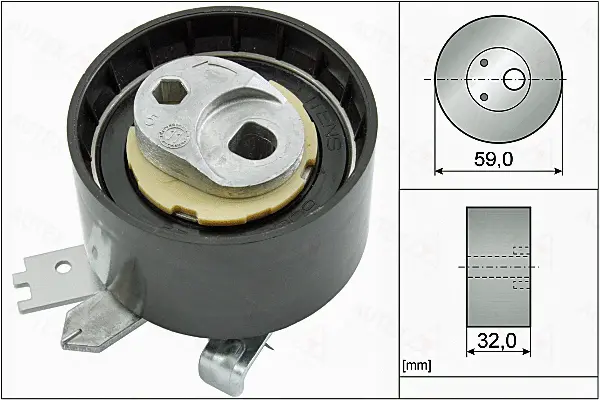 Tensioner Pulley, timing belt (655110)