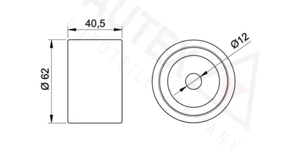 Deflection/Guide Pulley, timing belt