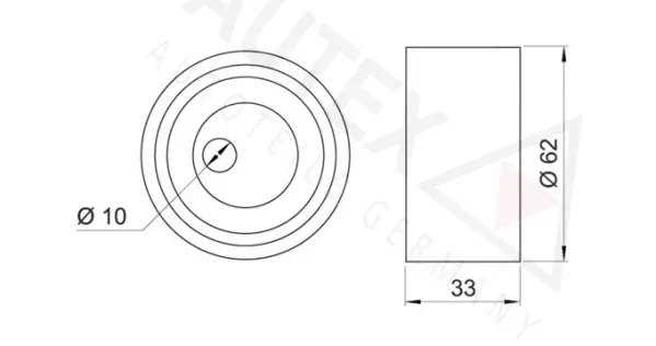 Tensioner Pulley, timing belt