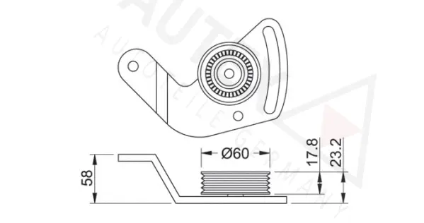 Tensioner Pulley, V-ribbed belt