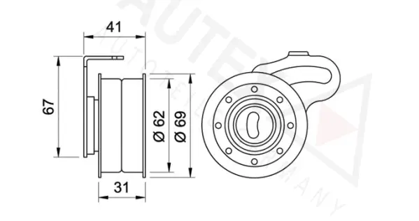 Tensioner Pulley, timing belt