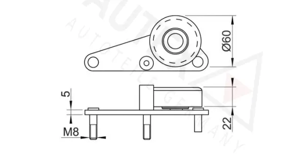 Tensioner Pulley, V-ribbed belt