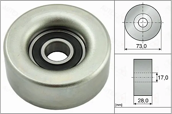 Deflection/Guide Pulley, V-ribbed belt (655059)